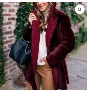 Theory reversible shearling coat size M